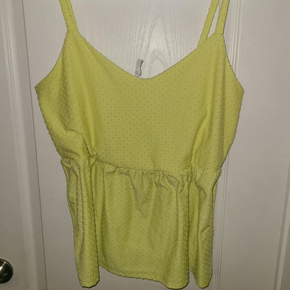 Bright yellow top